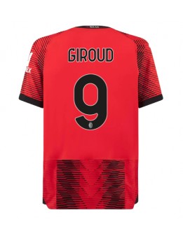 AC Milan Olivier Giroud #9 Replika Hemmakläder 2023-24 Kortärmad